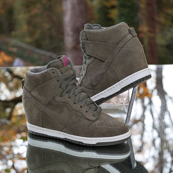 Nike Dunk Sky Hi Suede Olive 2012 - Picture 3 of 14